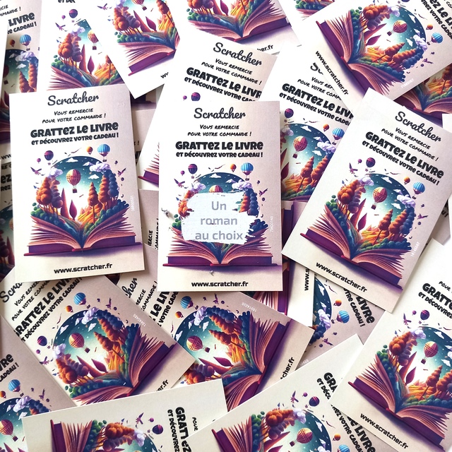 Carte à gratter livre