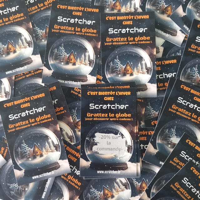 Tickets à gratter boule de neige