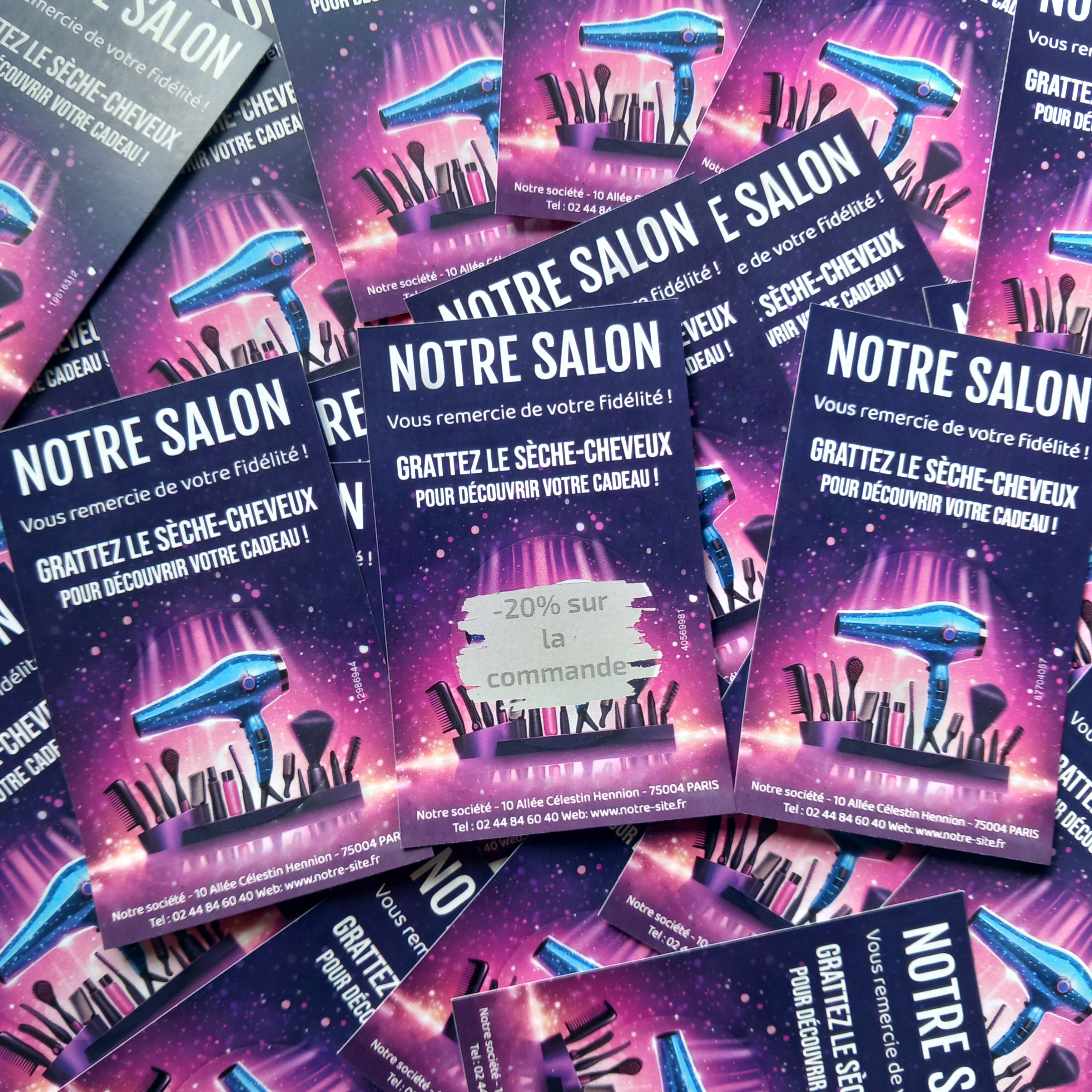 Le Black Friday approche à grands pas et c’est le moment idéal pour booster vos ventes avec des promotions attractives. Saviez-vous que vous pouviez mettre en avant vos offres grâce aux tickets à gratter de Black Friday ? Dans cet article, nous vous expliquerons comment tirer parti de ce concept ludique  pour attirer l’attention de vos clients et les inciter à l’achat. Ne passez pas à côté de cette opportunité de faire briller votre entreprise lors de cette période majeure du shopping. Le Black Friday approche à grands pas et c’est le moment idéal pour booster vos ventes avec des promotions attractives. Saviez-vous que vous pouviez mettre en avant vos offres grâce aux tickets à gratter de Black Friday ? Dans cet article, nous vous expliquerons comment tirer parti de ce concept ludique  pour attirer l’attention de vos clients et les inciter à l’achat. Ne passez pas à côté de cette opportunité de faire briller votre entreprise lors de cette période majeure du shopping.